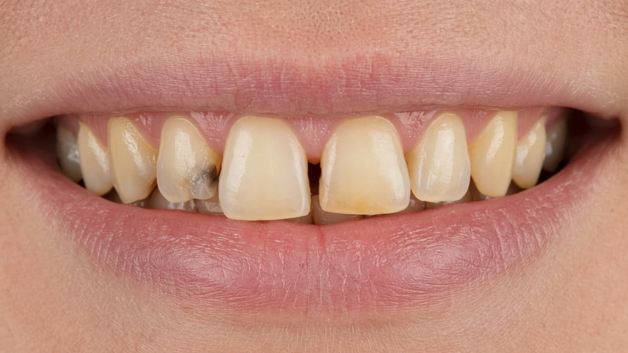 Veneers before